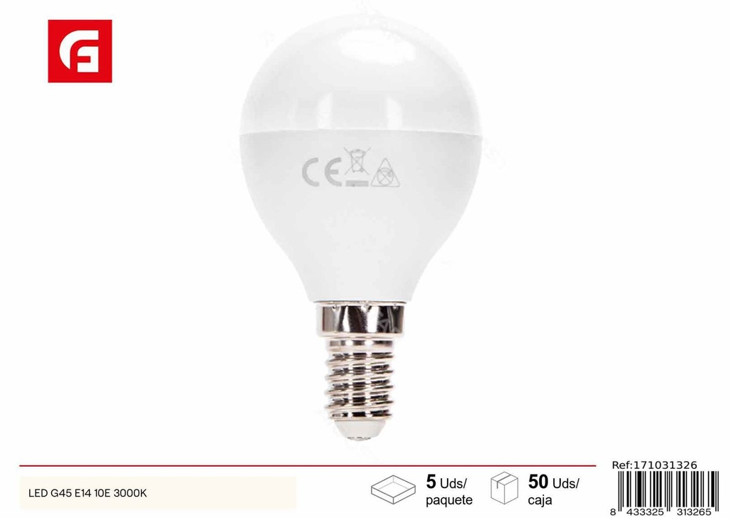 Bombilla LED E14 3000K - Iluminación LED eficiente