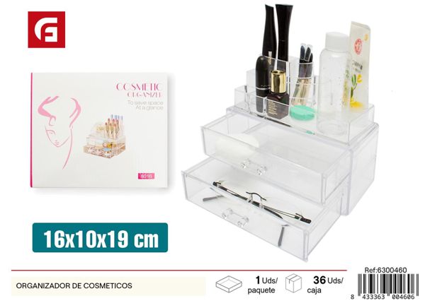 Organizador de cosméticos de maquillaje