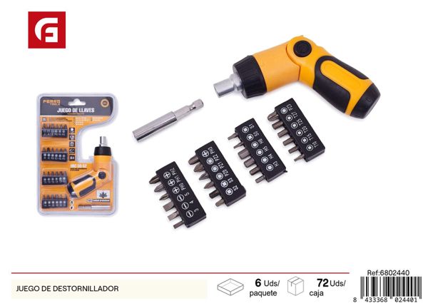 Juego de destornillador 26pcs para bricolaje