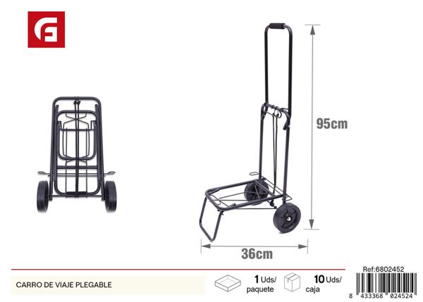 Carro de viaje plegable para transporte