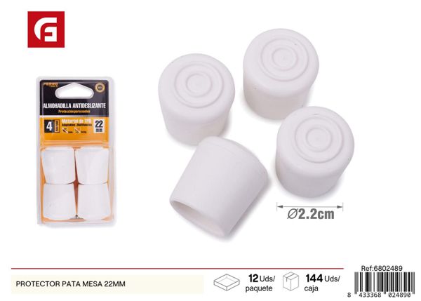 Protector pata mesa 22mm para muebles