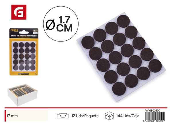 Almohadilla para pata de mueble 17mm