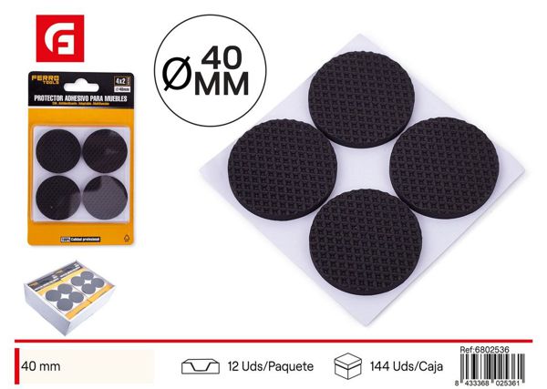 Almohadilla para pata de mueble 40mm para protección de suelos