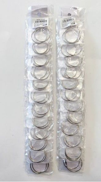 Pendientes aros 3 cm 12/u NS - Bisutería y accesorios