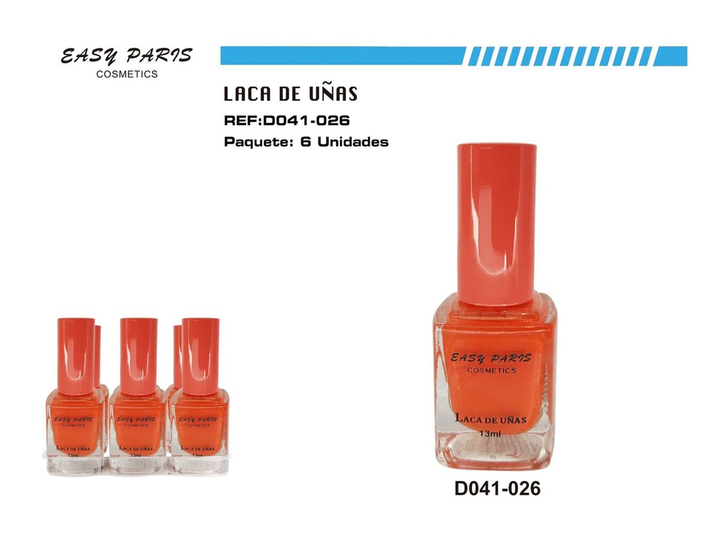 Laca de uñas Easy Paris 6/u