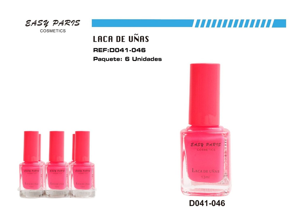 Esmalte de uñas Easy Paris 6/u para manicura