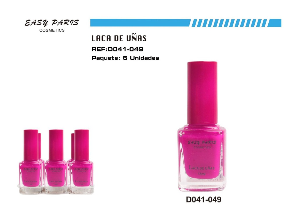 Esmalte de uñas Easy Paris 6/u para manicura