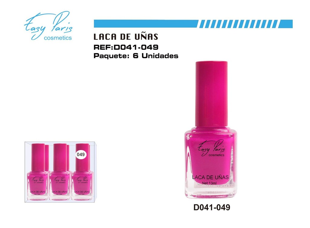 Laca de uñas easy Paris 6 pz - Productos de belleza
