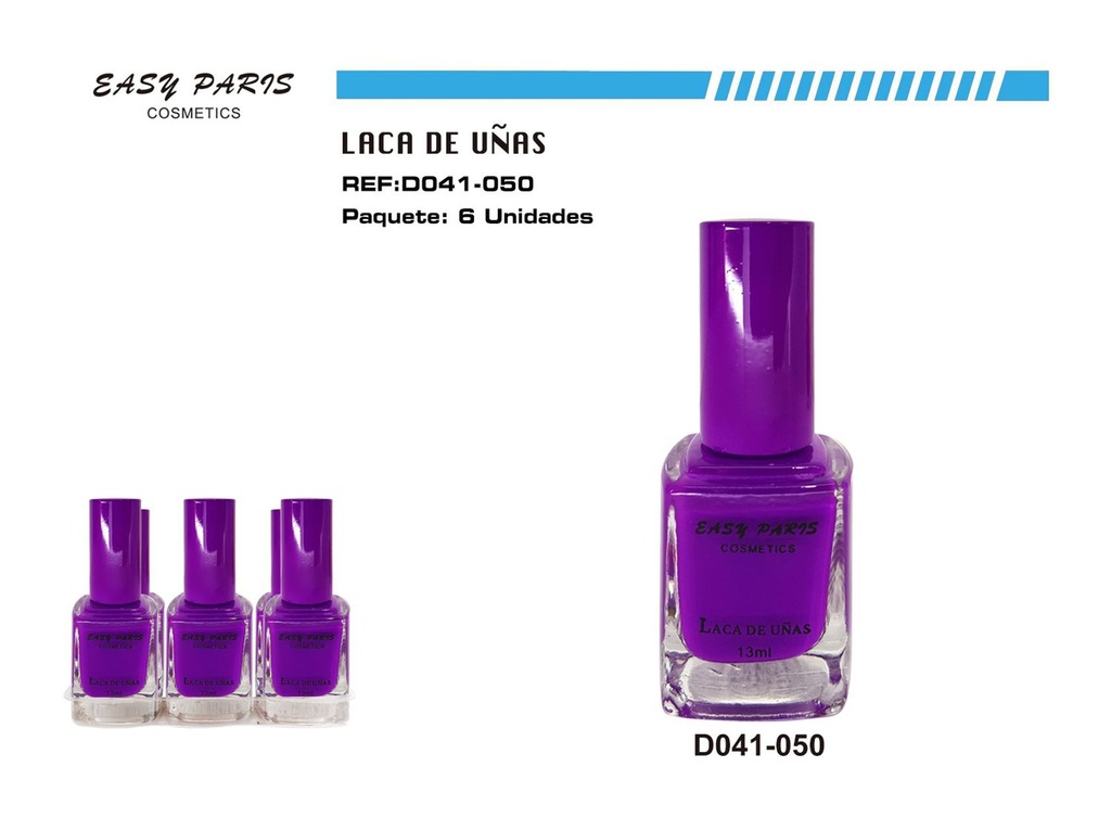 Laca de uñas Easy Paris 6/u para manicura