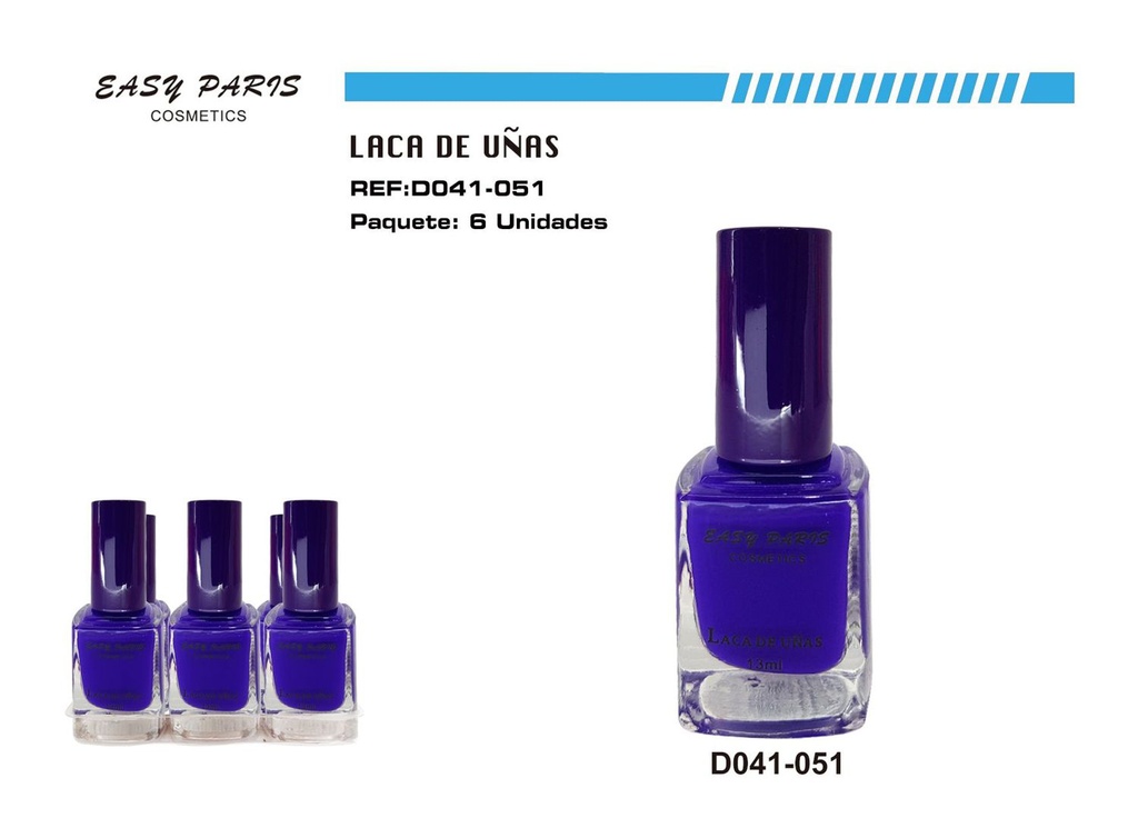 Esmalte de uñas Easy Paris 6 unidades para manicura