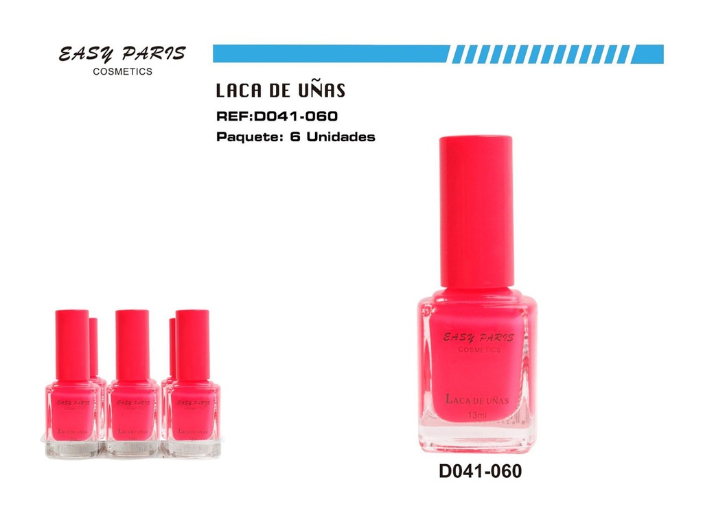 Laca de uñas Easy Paris 6/u para manicura