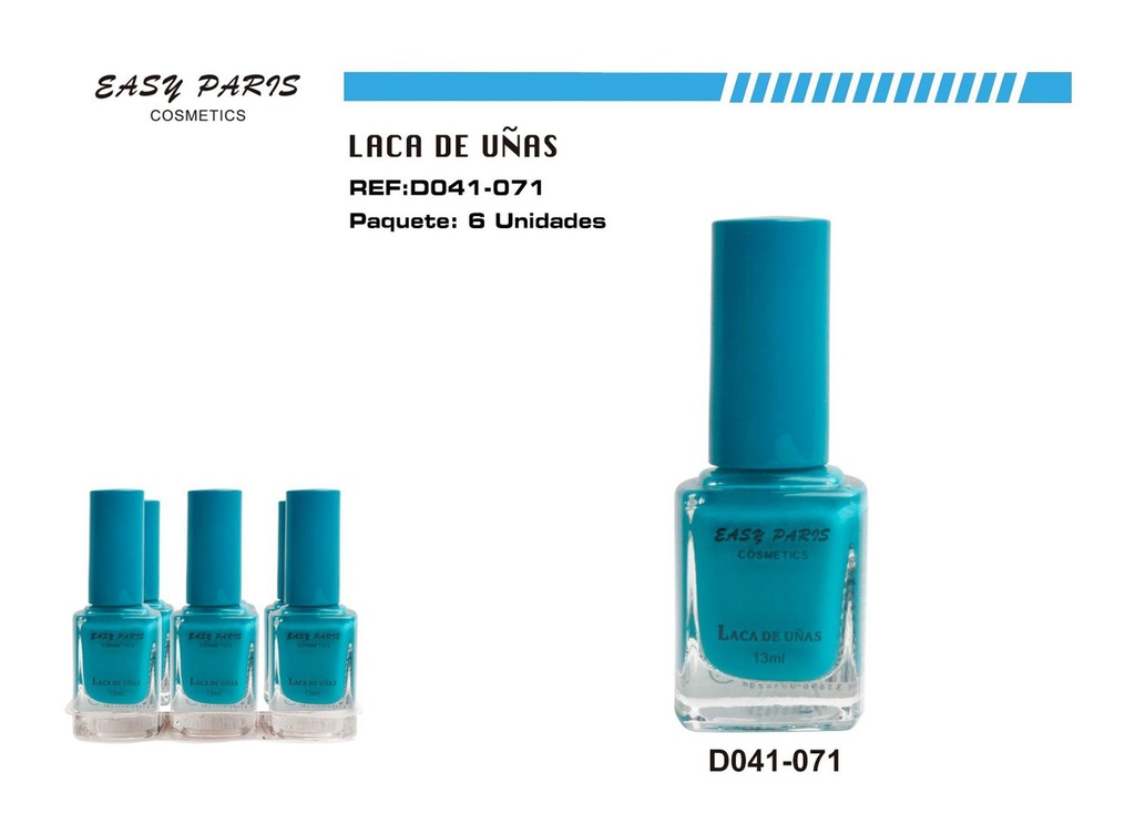 Laca de uñas Easy Paris 6/u