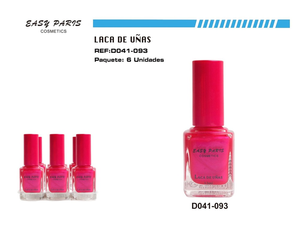 Esmalte de uñas Easy Paris 6/u para manicura