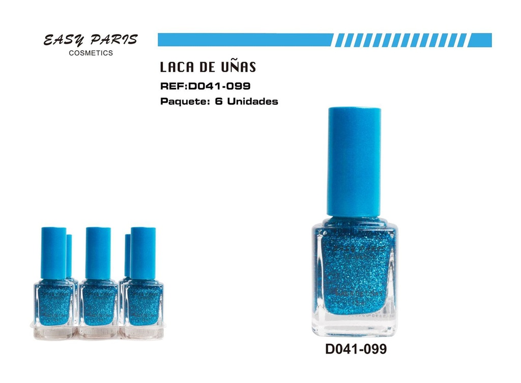 Laca de uñas easy Paris 6 pz - Cosméticos para belleza