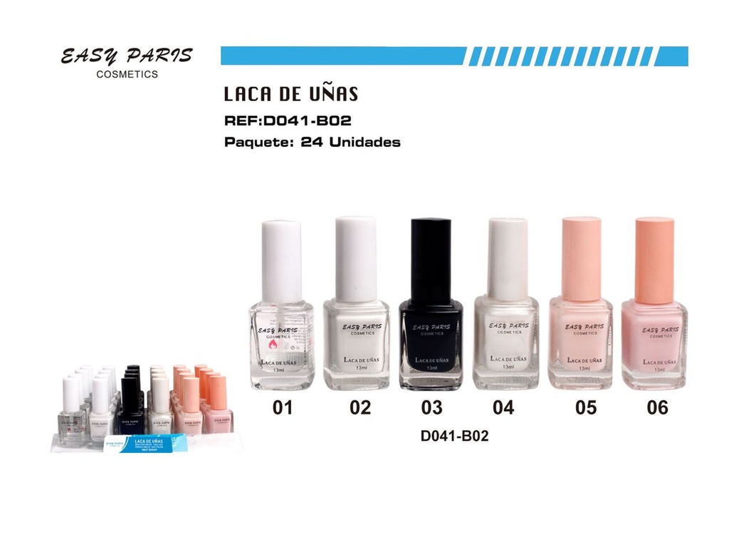 Laca de uñas Easy Paris 24/u para manicura