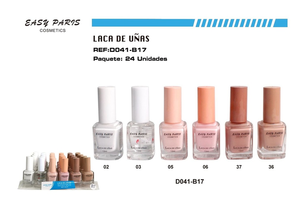 Esmalte de uñas Easy Paris 24/u para manicura