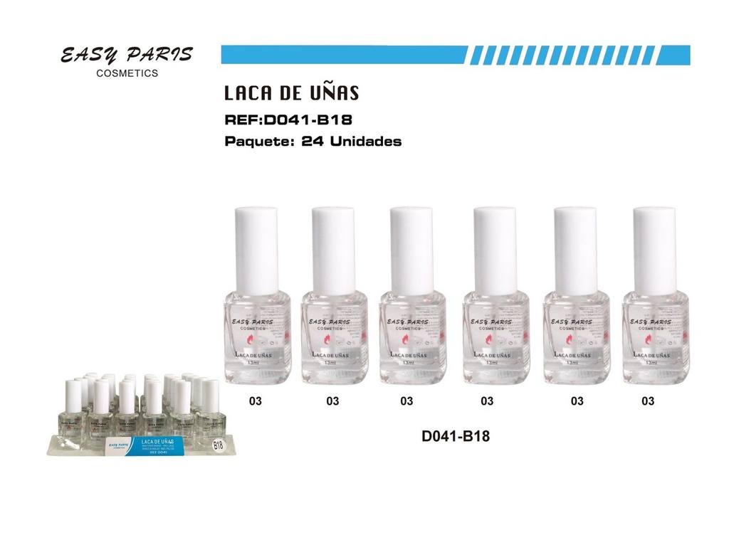 Laca de uñas easy Paris 24 pz - Cosméticos para belleza