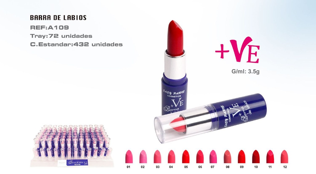 Expositor de bálsamos labiales 72 unidades