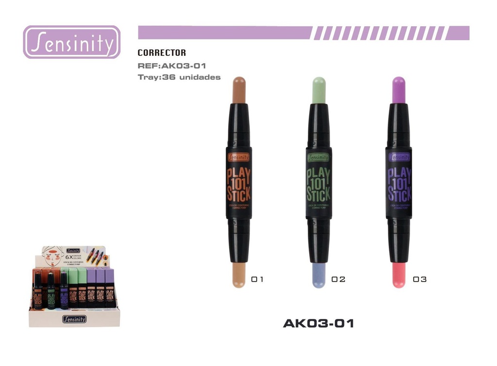 Corrector Duo con tester 36/u - Productos de maquillaje