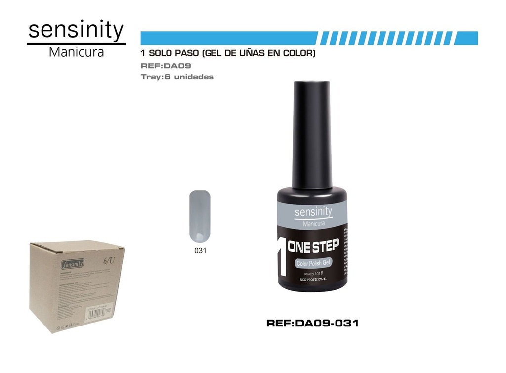 Esmalte gel gris UV/LED 1 paso