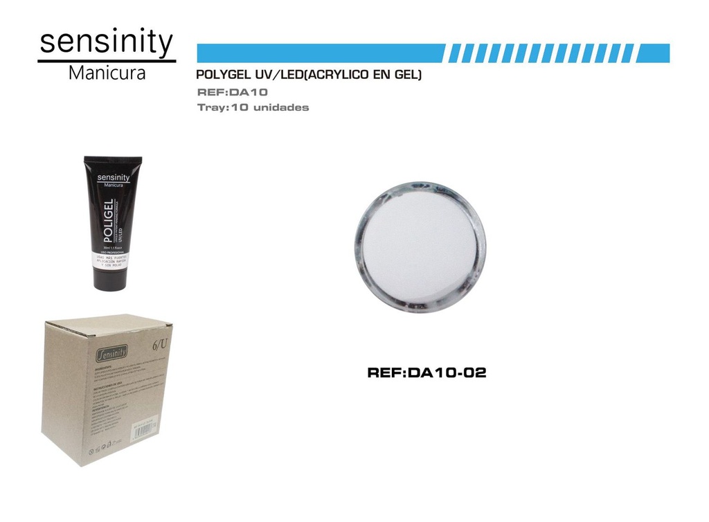 Poligel SENSINITY blanco 30 ml - Productos de belleza