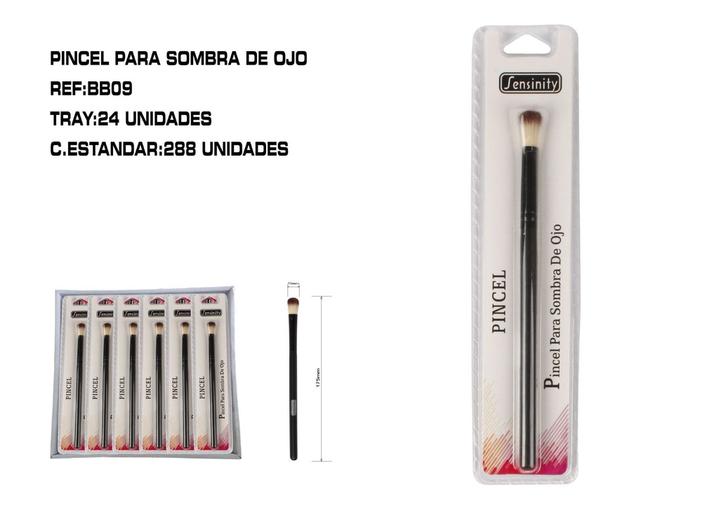 Pincel redondo para sombra de ojos 24/u para maquillaje