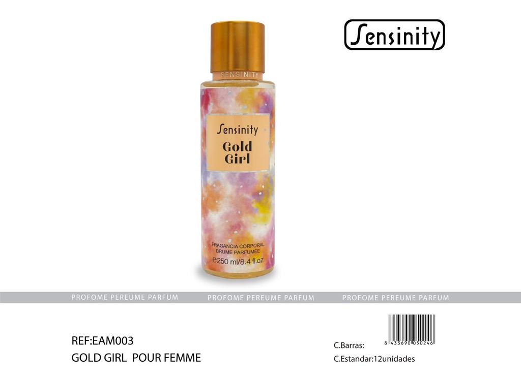 Body spray Gold Girl 250 ml - Fragancia femenina