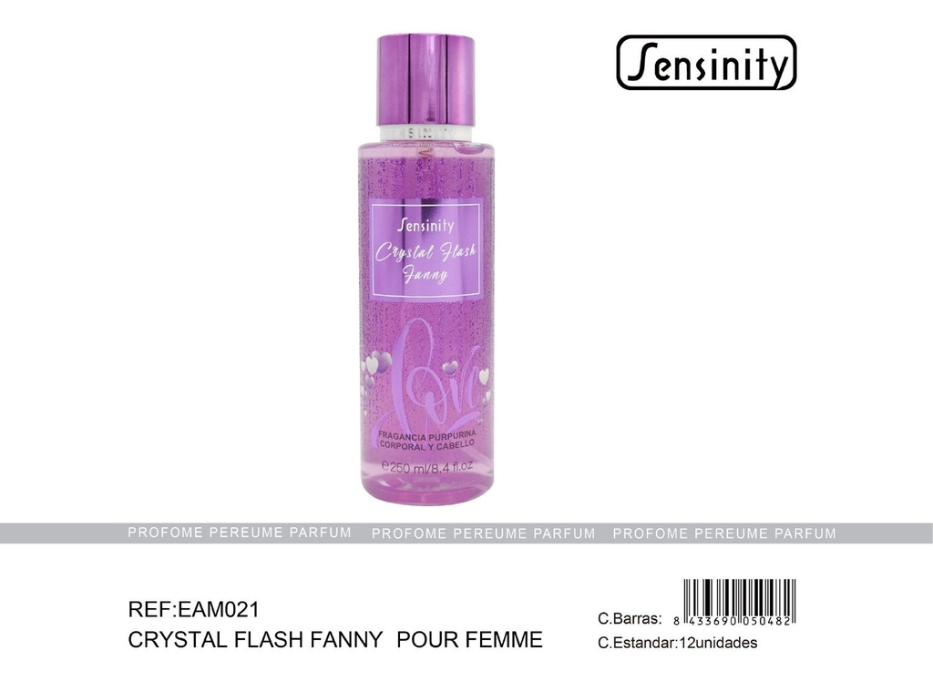 Crystal Flash Fanny para cuerpo y cabello brillo y destellos