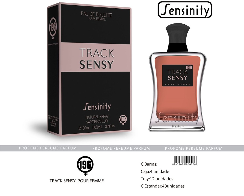 Perfume "Track Sensy" para mujer - Fragancia femenina