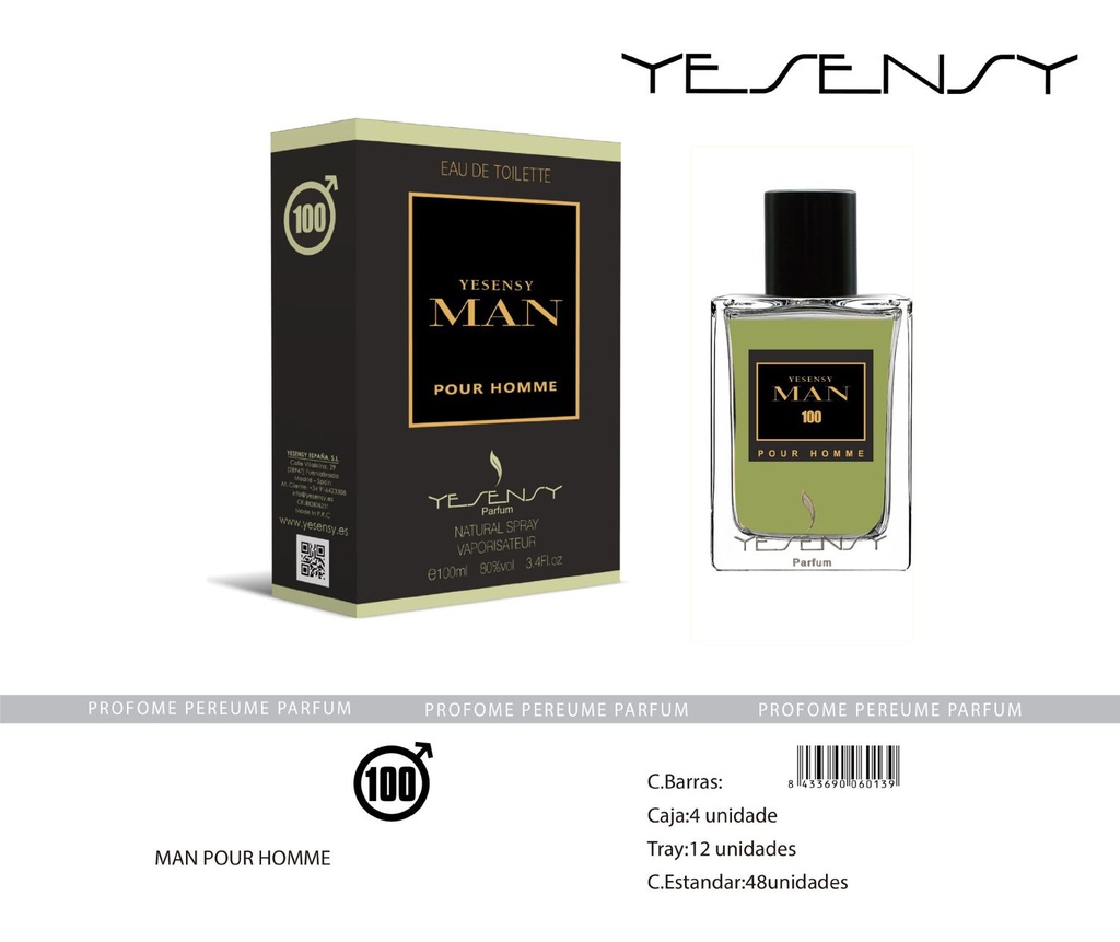 Perfume MAN Pour Homme para hombre