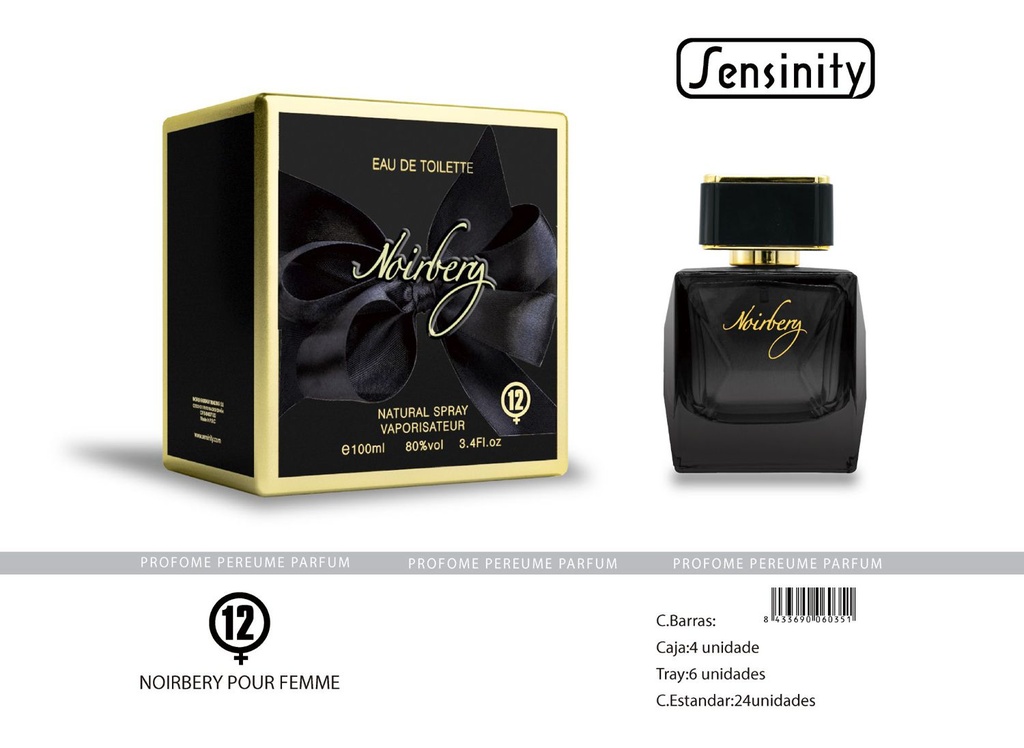 Perfume Noirbery Femme Eau de Toilette Sensinity para mujer