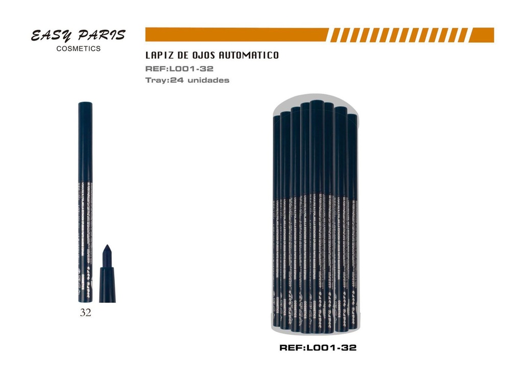 Perfilador automático azul imperial 24 pcs - Cosméticos