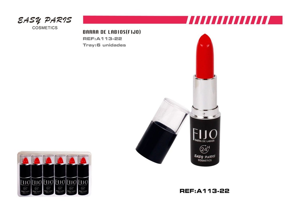 Barra de labios fija 6/u 432/U