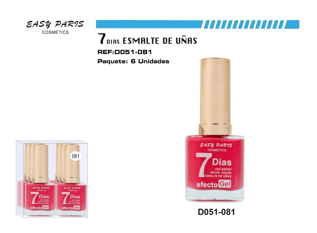 Esmalte de uñas de larga duración 7 días 6/u 144/u para manicura y belleza