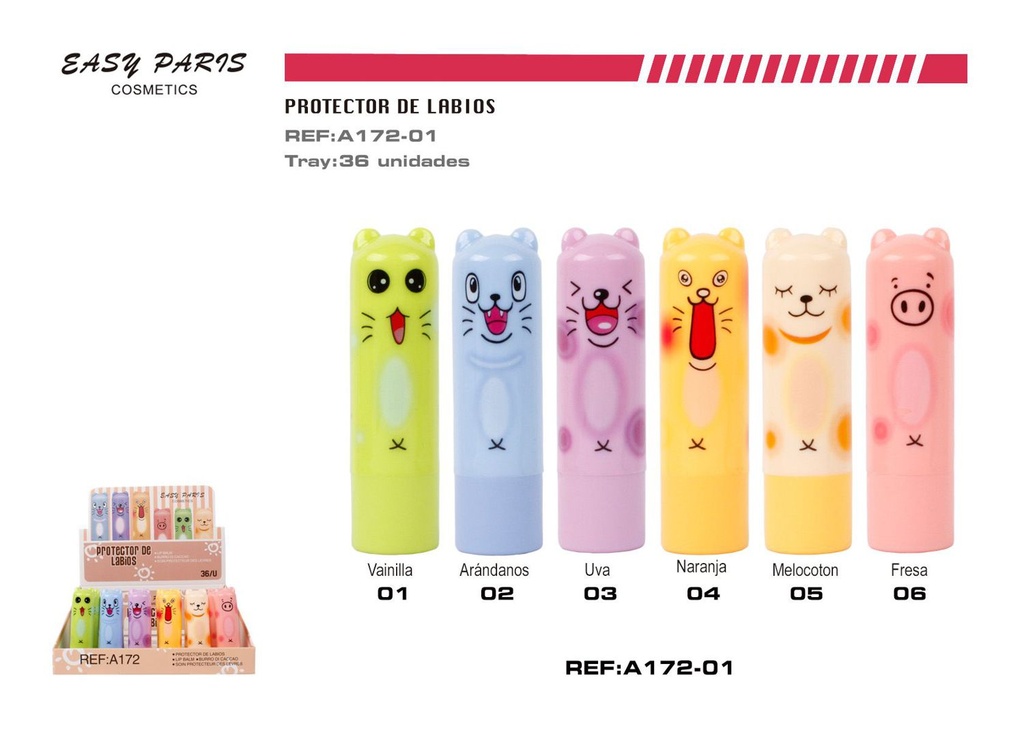Protector Labial Easy Paris 36/U - Bálsamo labial hidratante