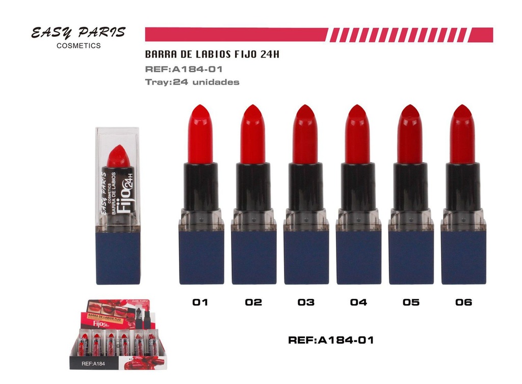 Barra de labios fija 24h display 24/u