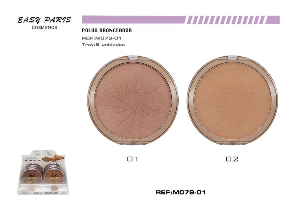 Maquillaje bronceador Easy Paris 8/u