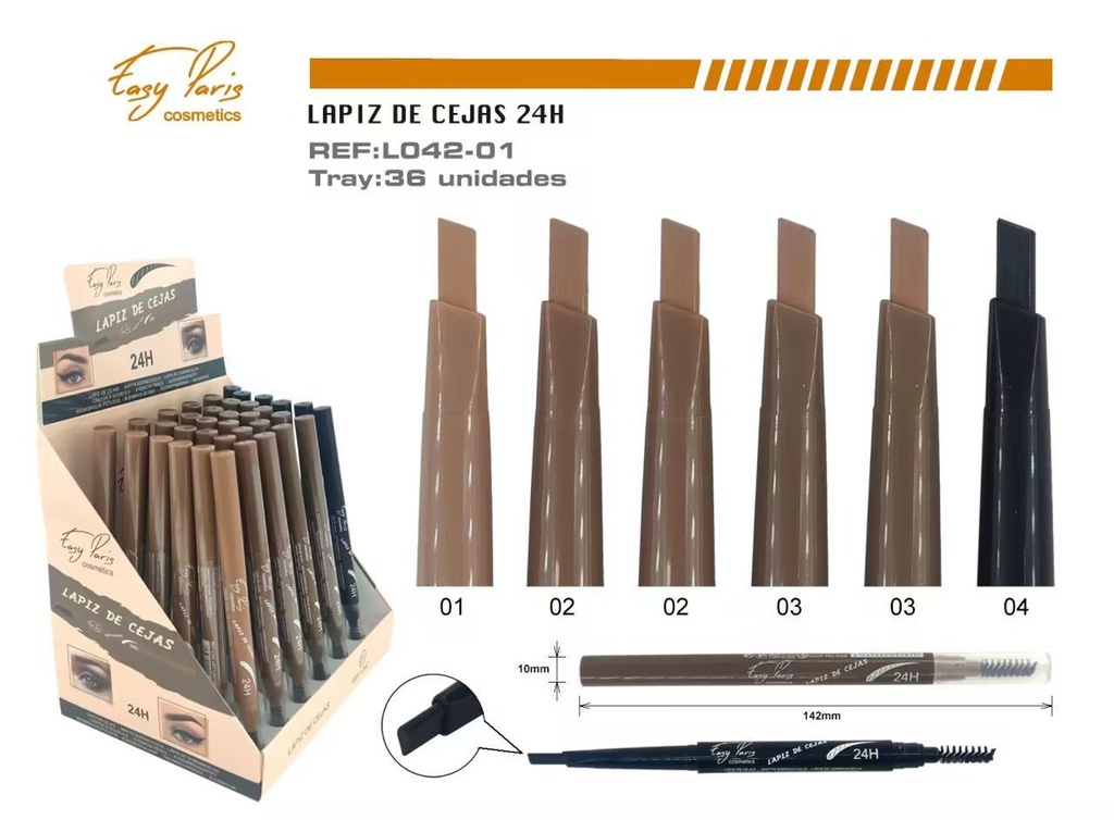 Lápiz de cejas automático 24H 36/U - Producto de belleza