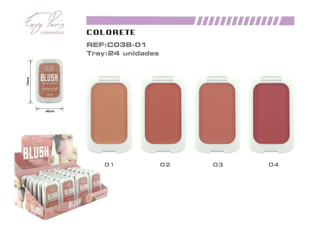 Colorete 24/U - Artículos de maquillaje y cosméticos