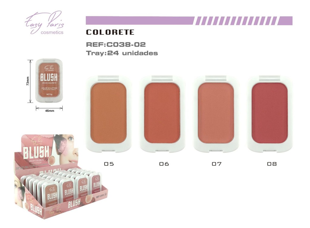 Colorete 24/U - Artículos de maquillaje y cosméticos