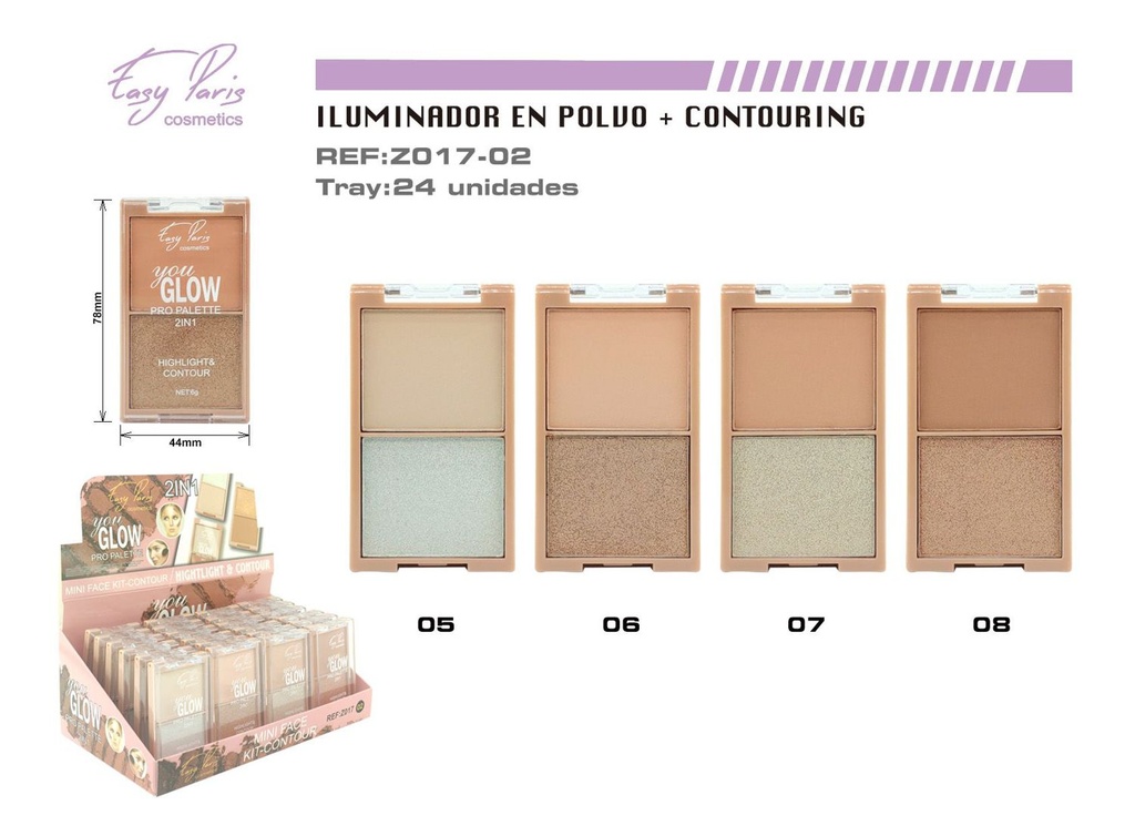 Iluminador & contorno 24u - Productos de maquillaje