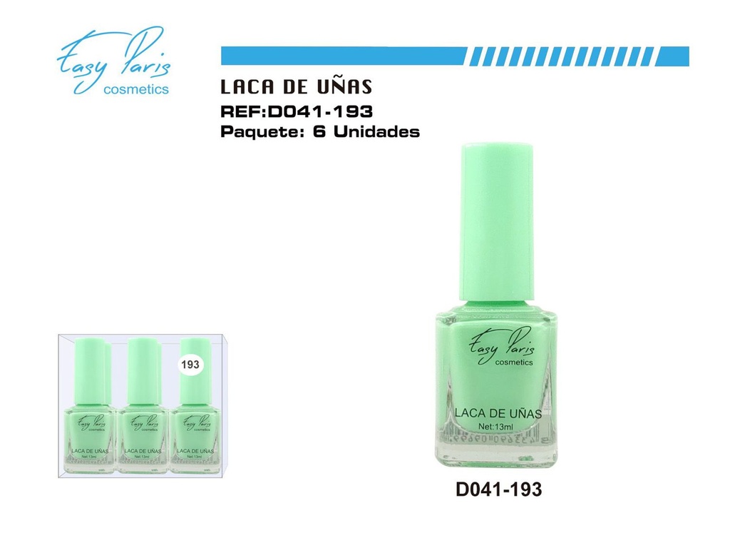 Esmalte de uñas Easy Paris 6/u