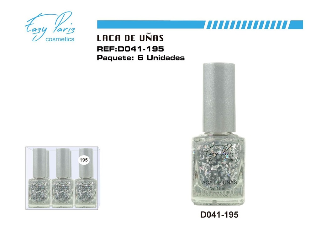 Laca de uñas Easy Paris 6/u para manicura