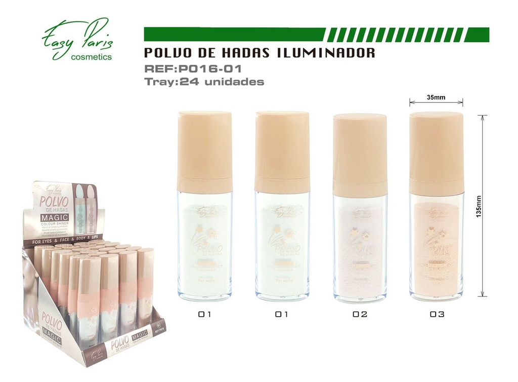 Polvo de hadas Magic 24/u para maquillaje