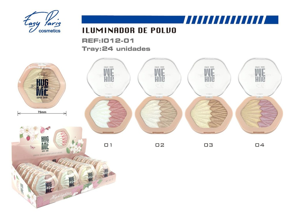 Iluminador Highlighter 12/u para maquillaje