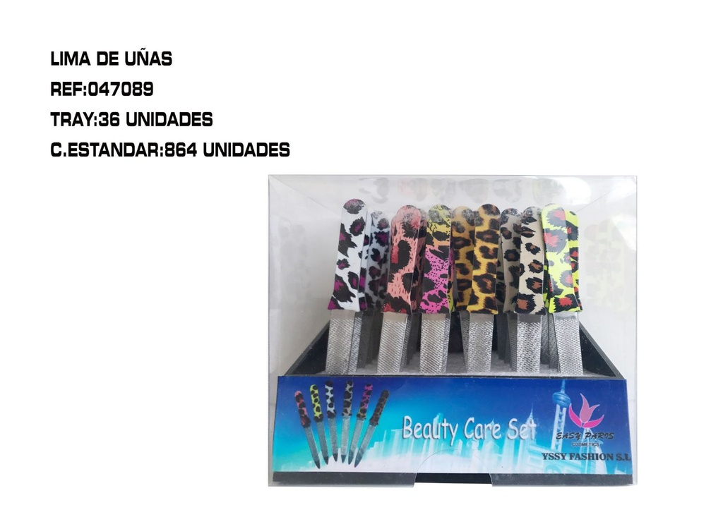 Limas de uñas con diseño leopardo 36/u