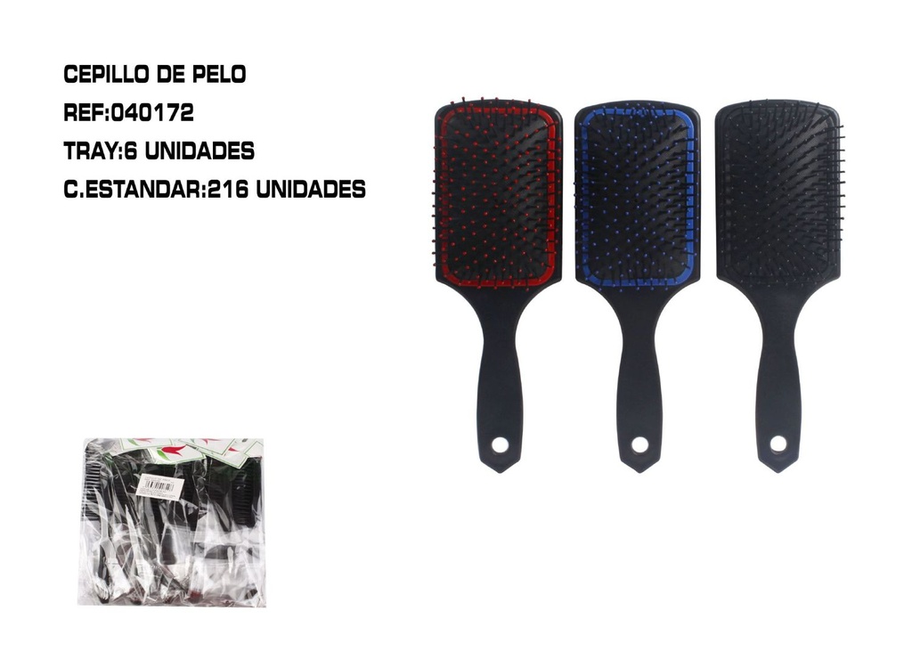 Cepillo de pelo neumático 6 unidades - Accesorios de cabello