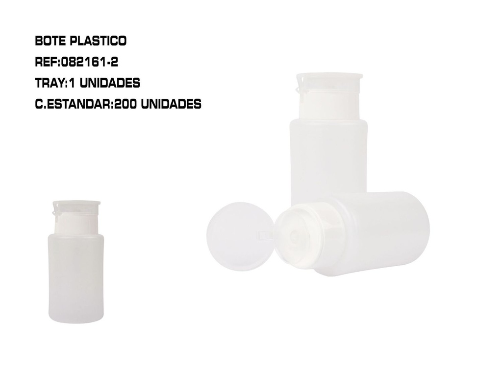 Bote de plástico a presión - Utensilios para manicura 