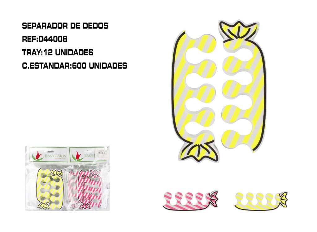 Separador de dedos 12 unidades - Accesorios de cuidado de uñas