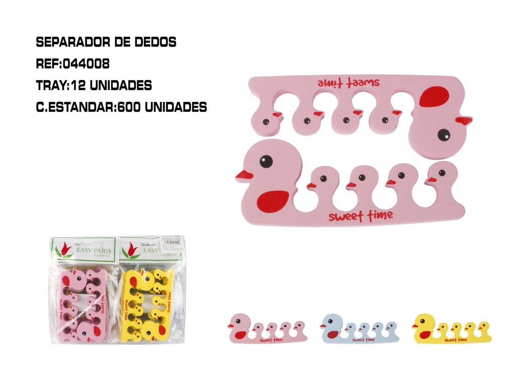 Separador de dedos 12/u para pedicura